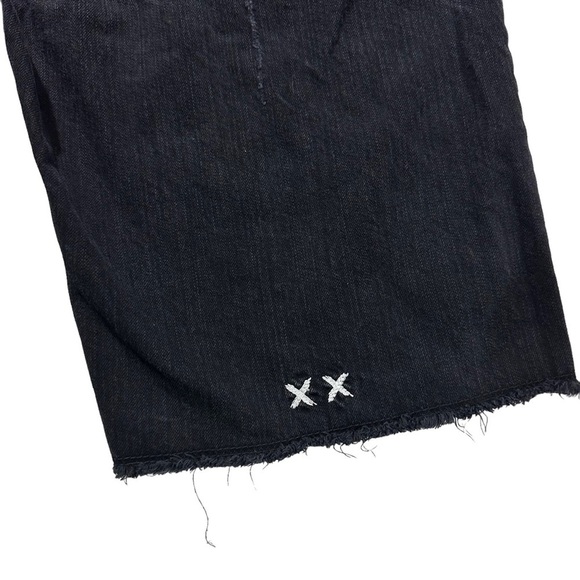 Cult of Individuality Rebel Short Men Black Wash Jean Shorts Sz 38 Rigid Denim - Picture 12 of 13